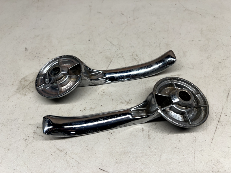 OEM PAIR OF FORD 55-63 THUNDERBIRD FAIRLANE GALAXIE INTERIOR DOOR HANDLE U1C-B8