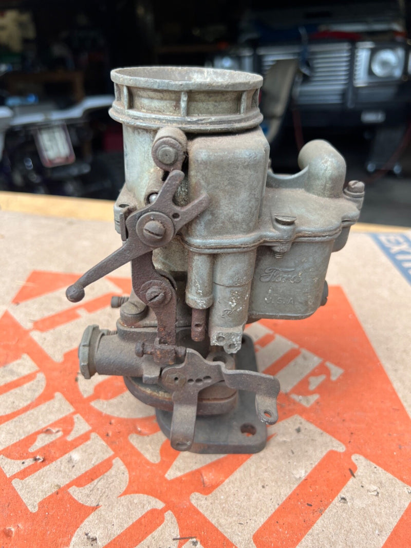 Used Factory Ford Flathead Carburetor Model 59 with 94 15/16 Stamp Free Linkage
