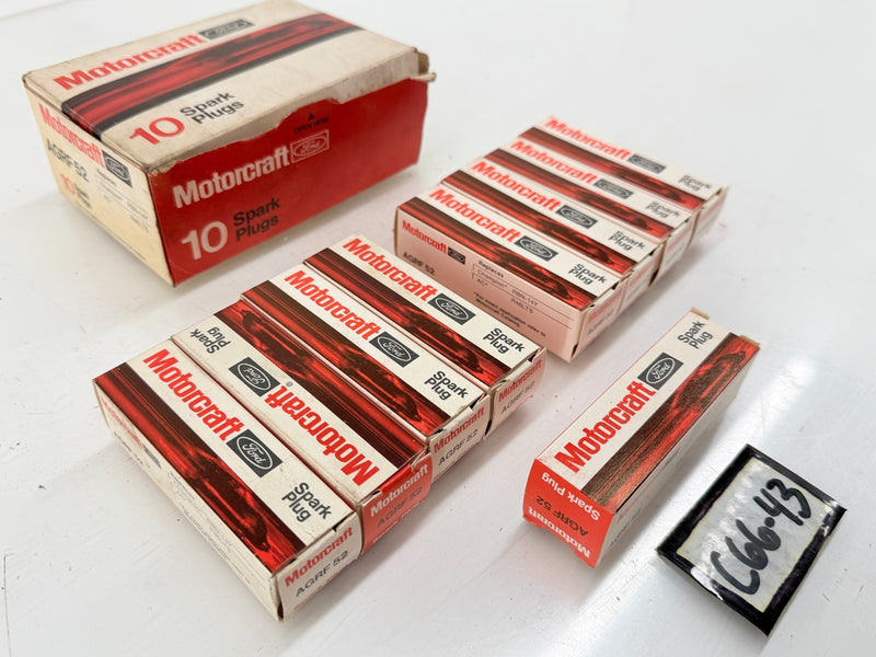 (9) 1974 1975 1976 Ford Mustang II Pinto 2.3L Autolite Spark Plugs AGRF52 C66-43