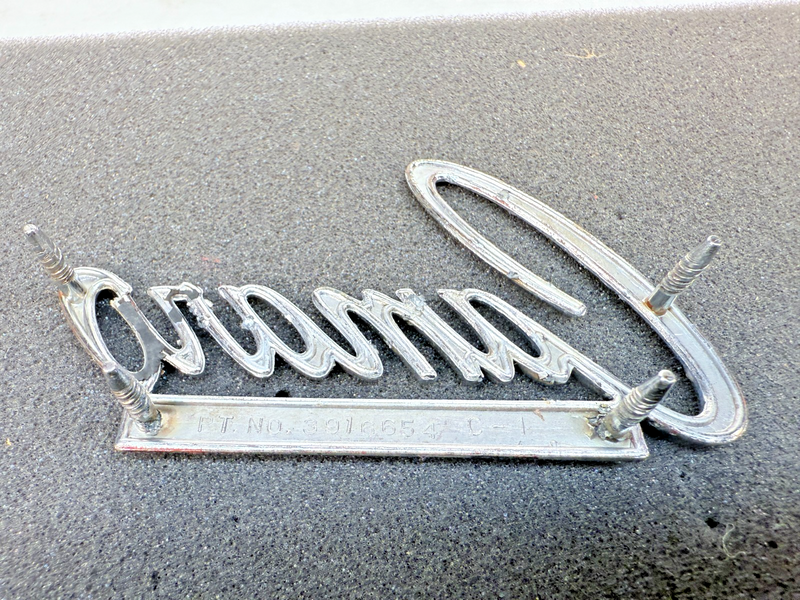 OEM 1968 - 1969 Chevrolet Camaro Trunk Header Panel Emblem 3916654 E7-81