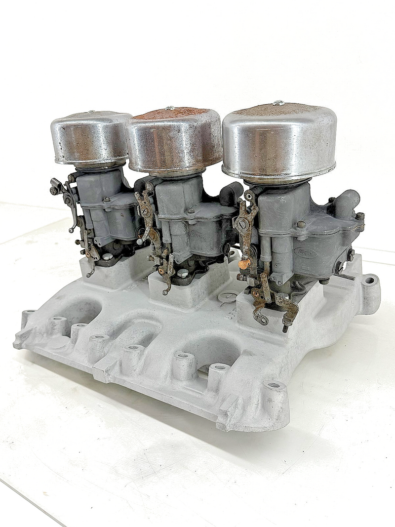 1956 1957 Offenhauser 3615 Tri-Power Intake Manifold Dodge Red Ram Hemi 315 325
