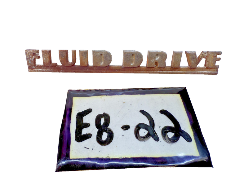 Vintage OEM 1949 DeSoto Fluid Drive Emblem MOPAR 49 CUSTOM CONVERTIBLE E8-22
