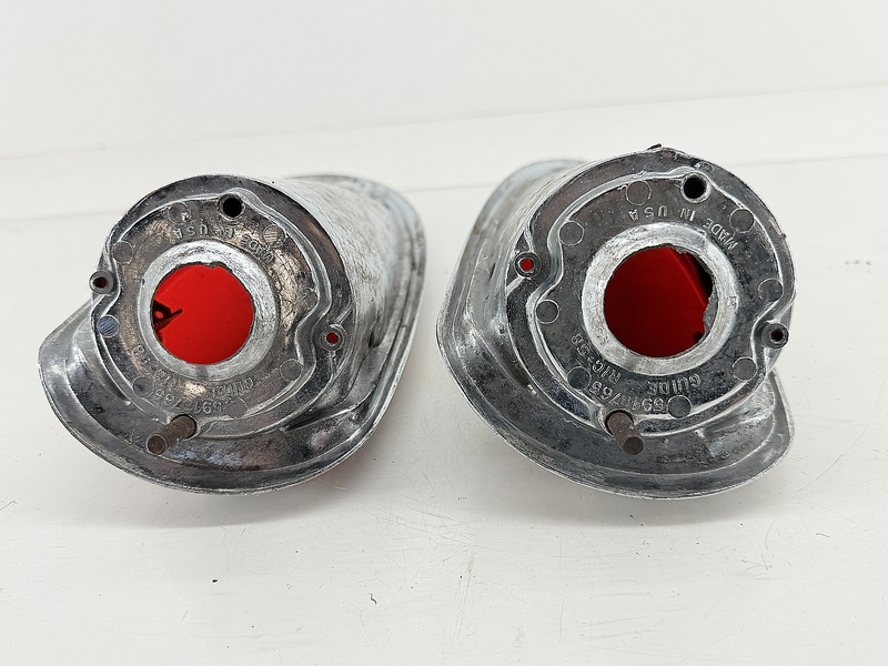 OEM 1958 1959 1960 C1 Corvette Tail Light Assemblies Housings Lenses GM 5948765