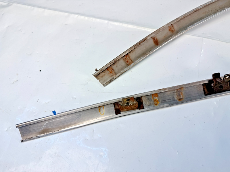 OEM 1959 1960 IMPALA PAIR LOWER WINDSHIELD TRIM MOULDINGS EL CAMINO S1-45