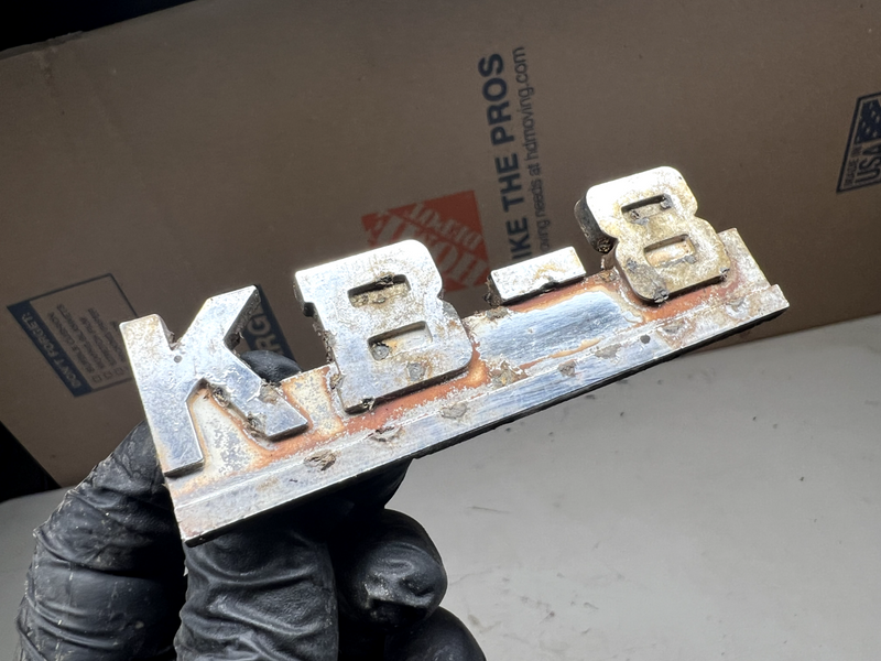 Vintage Original 1940's International KB-8 Emblem Badge  Part# 747561835-R1 B17