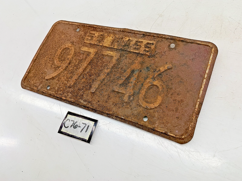 Vintage 1959 97746 Massachusetts License Plate Sign MA 97746 C76-71