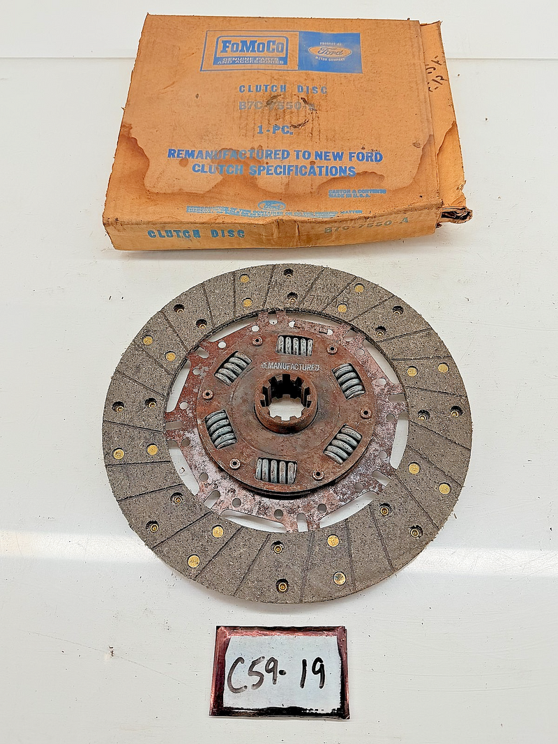 NOS 1957 - 1963 Ford F100 F250 F350 Truck 223 6cyl Clutch Disc B7C-7550-A C59