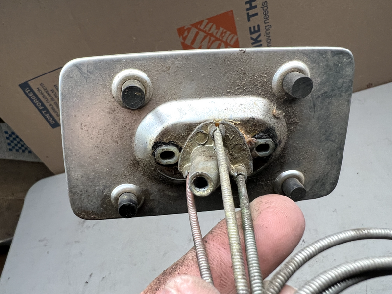 NOS THUNDERBIRD FORD MIRROR & CABLES LH DRIVER OEM 1963-1964 63-64 U1C-B10