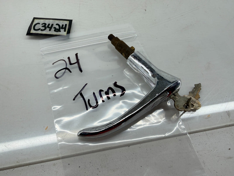 1939 1940 1941 BUICK PONTIAC OLDS REAR TRUNK LID LOCKING HANDLE ROD RAT C34-24