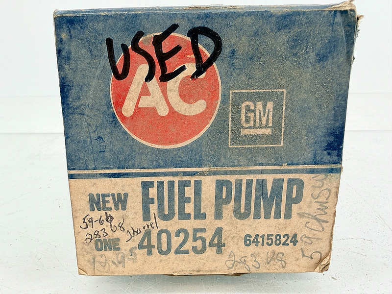 OEM AC 40524 Fuel Pump 40510 1959 - 1966 Chevy 283 Chevelle Impala Nova F-124