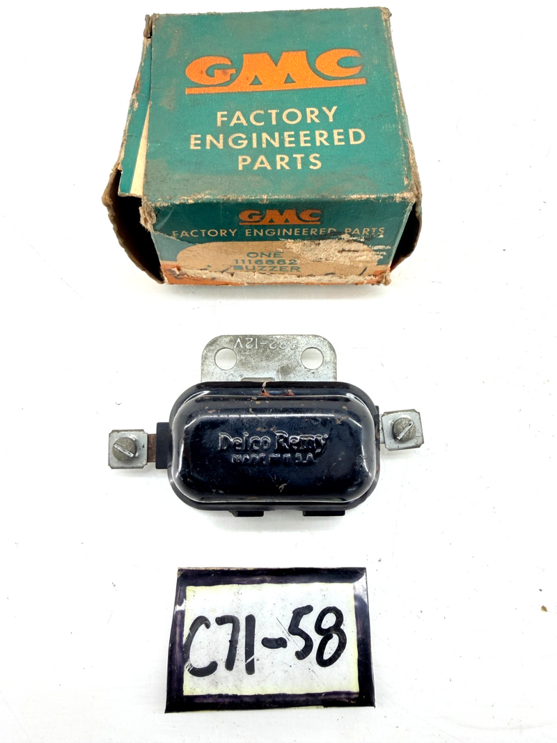NOS 1956 – 1978 Chevrolet Truck Air Brake Start Warning Buzzer GM 1116882 C71-58