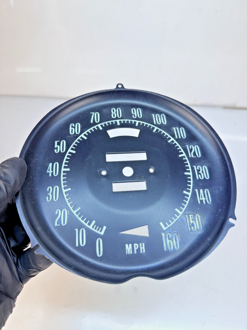 OEM C3 Corvette 1972 1973 1974 Speedometer Face Plate 6496851  B82-25