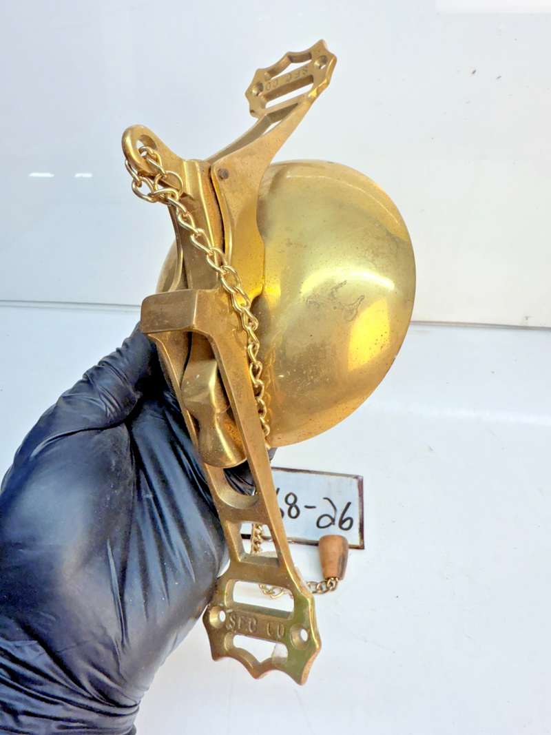 Vintage San Francisco Cable Car SFC Co Solid Brass Trolley Bell Door Knocker B68