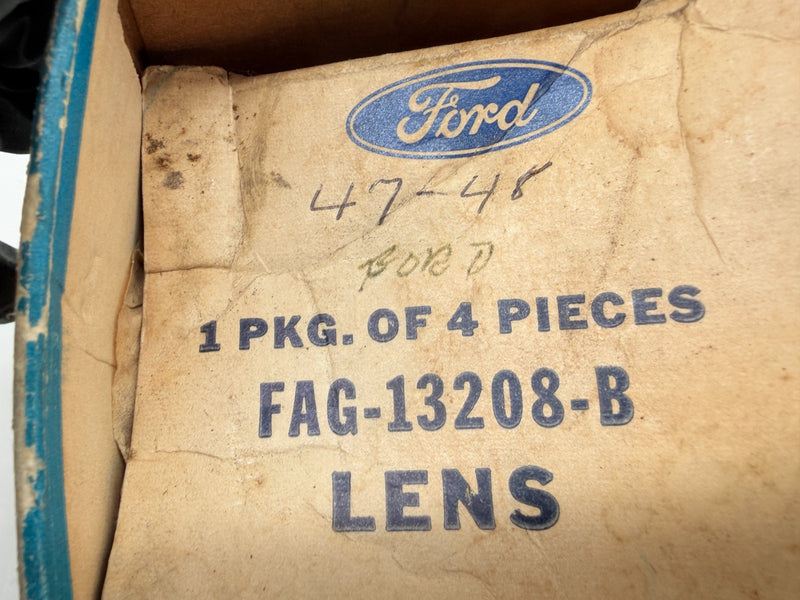 NOS 1954 - 1956 Ford Thunderbird PAIR Front Parking Lamp Lens FAG-13208-B C68-23