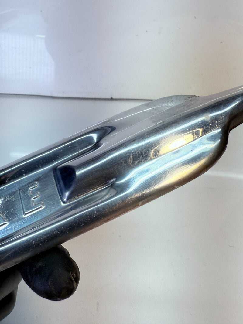 OEM 1951 FORD DELUXE SPEAR EMBLEM TRIM BADGE STAINLESS 51 B59-19