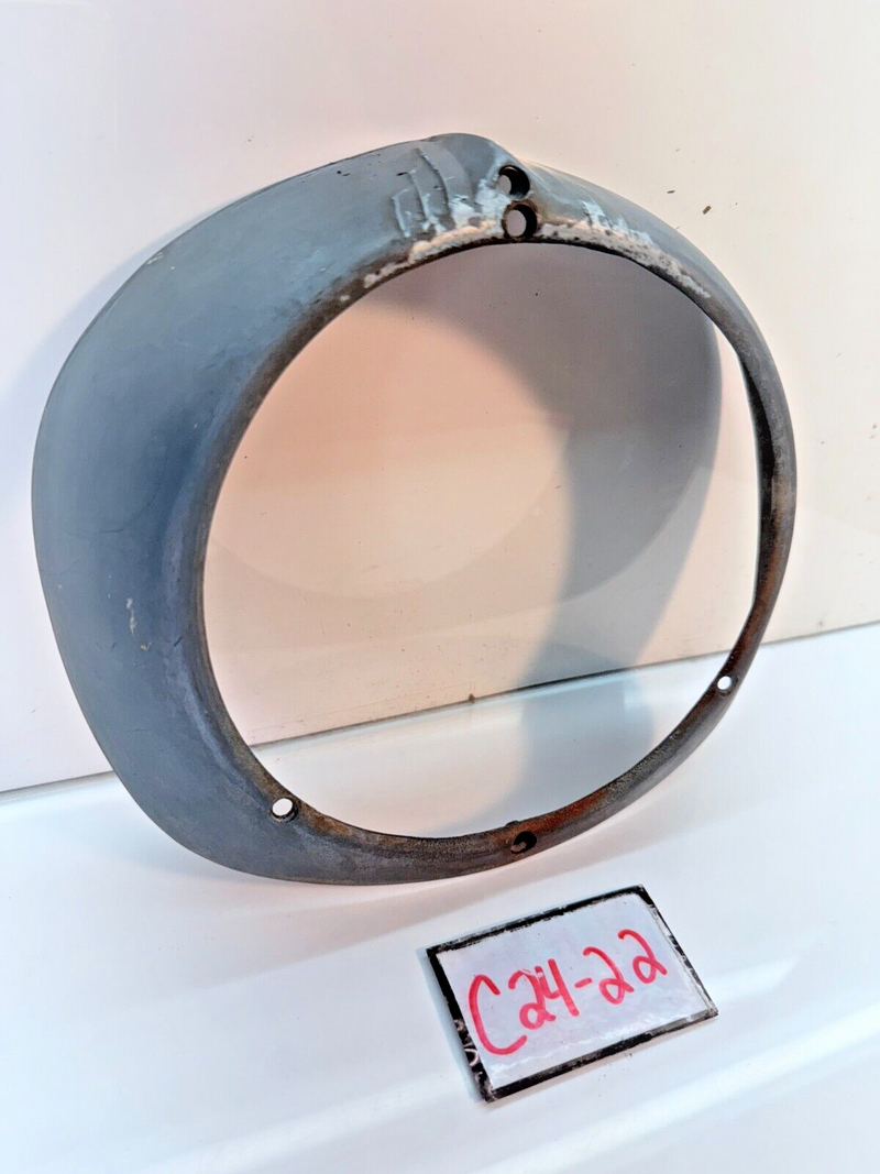 VINTAGE C-9 ELECTROLINE HEAD LIGHT LAMP RING TRIM BEZEL C24-22