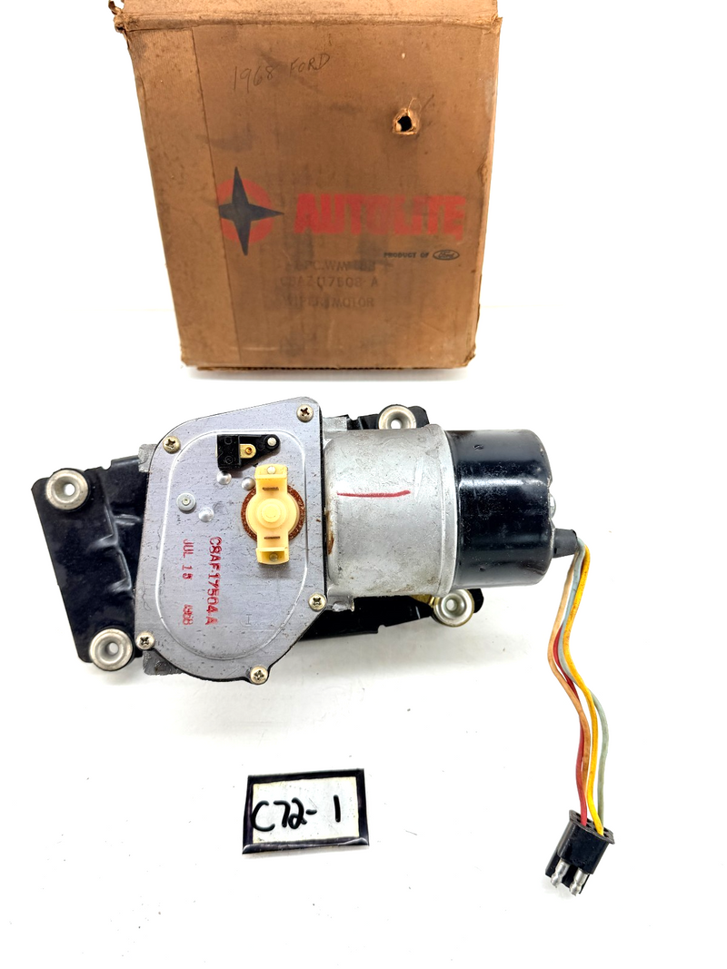 NOS 1965 - 1968 Custom Galaxie 500 XL LTD 2-SPEED WINDSHIELD WIPER MOTOR C72-1