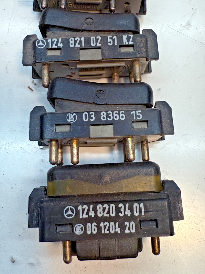 OEM LOT Mercedes-Benz W124 E-Class Switch Interior Switches 1248210251 C7