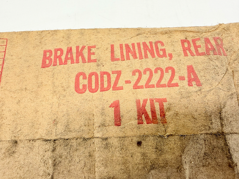 NOS 1960 - 1964 Ford Falcon Comet 6cyl REAR DRUM BRAKE SHOE LININGS 1962 C63-10
