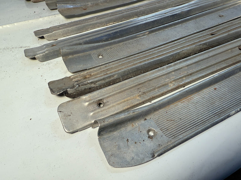1959 - 1960 CHEVY IMPALA BELAIR Sill Scuff Plate Trim LOT 59 60 S2-35