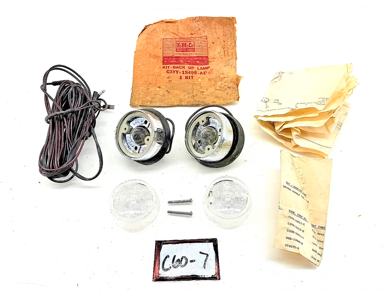 NOS 1963 MERCURY METEOR STATION WAGON BACKUP LIGHT KIT C3YY-15499-A2 C60-7