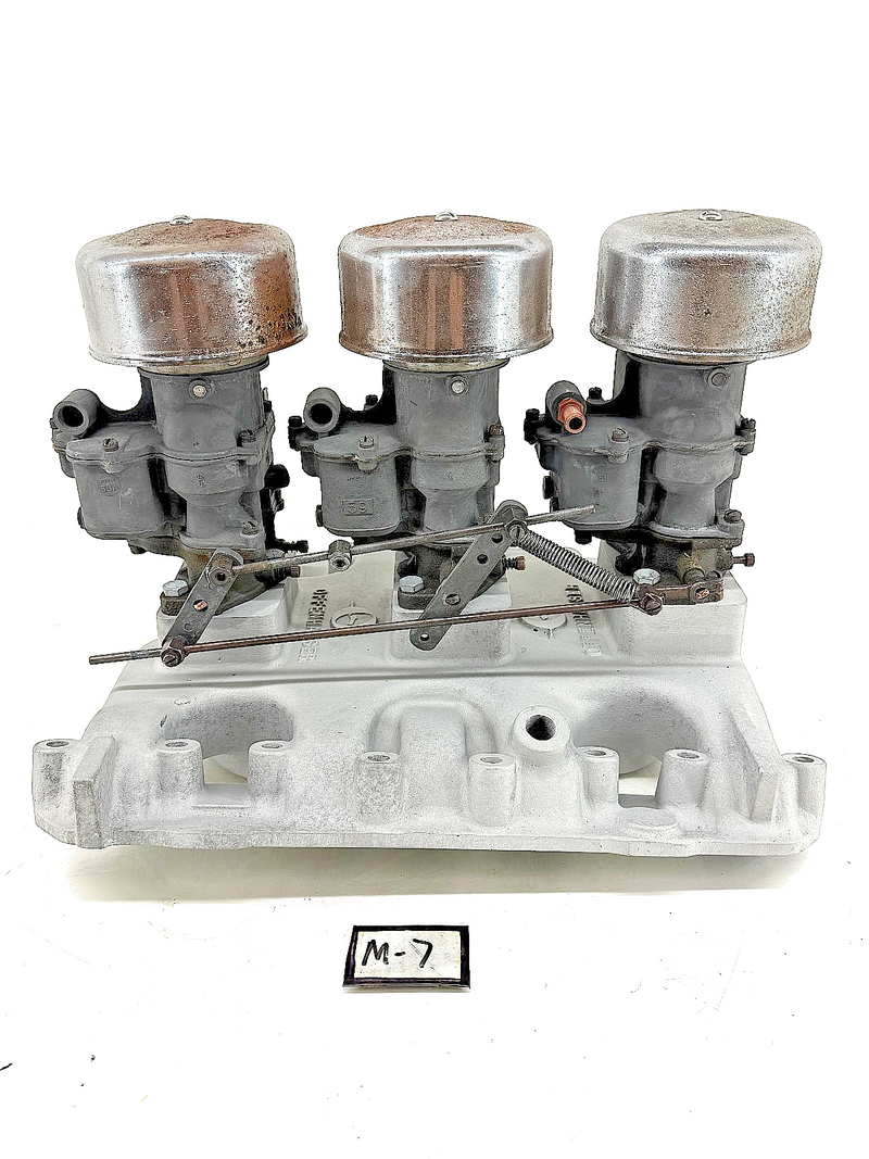 1956 1957 Offenhauser 3615 Tri-Power Intake Manifold Dodge Red Ram Hemi 315 325