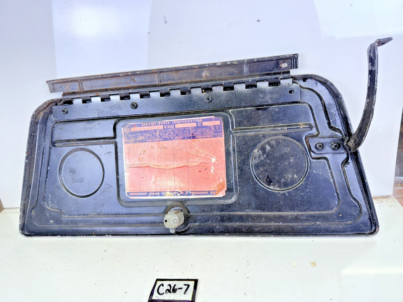 OEM 1967 - 1972 Chevy Pickup C10 Truck Glove Box Door GM w/ Build Sheet C26-7