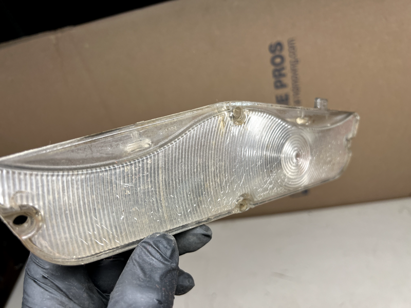 OEM 1962 62 Chevrolet Impala Parking Light Lamp Lens Pair Clear B21