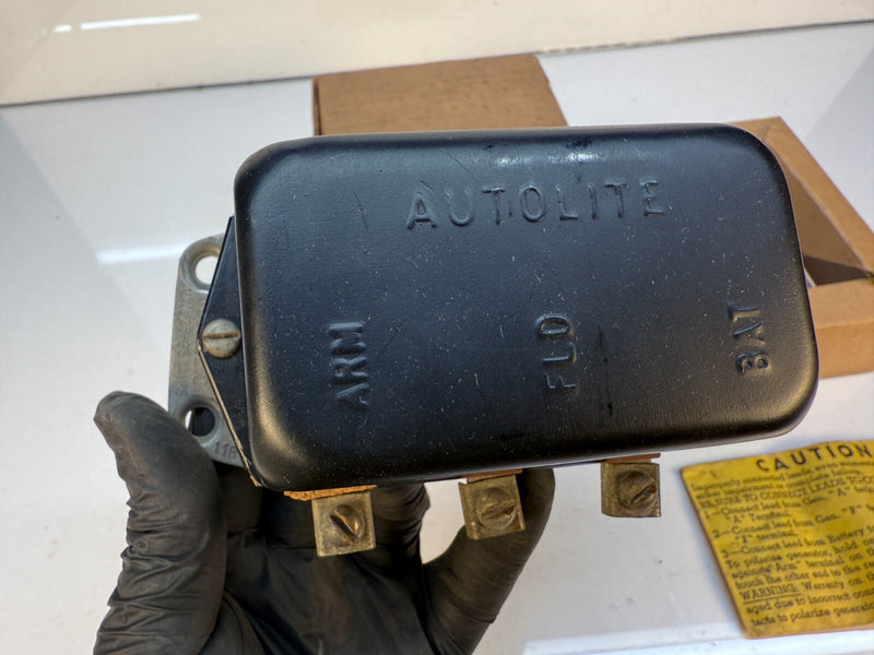 NOS Autolite 1961 RAMBLER Voltage Regulator 3161271 / 3.012 / VBO-6221C 61 C16-5