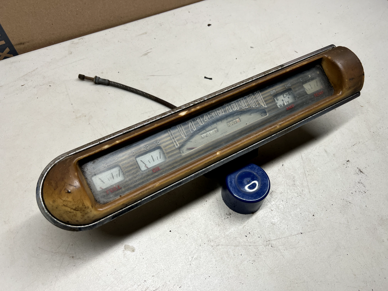 Original 41 1941 Mercury Waltham Watch Vintage Speedometer Gauge Cluster U1C-B9