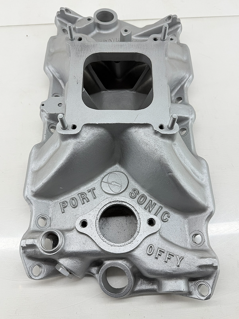 Vintage Offenhauser 6063 Port-O-Sonic SBC Intake Manifold 283 327 350 400 Offy