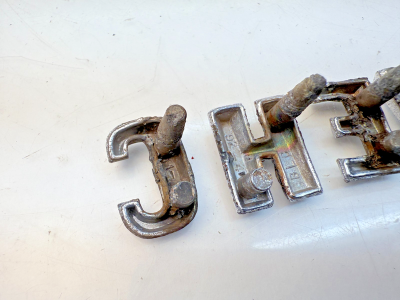 OEM 1960 1961 Chevy Impala Bel Air Chrome HOOD LETTERS "CHEVROLET" 60 61 E5-69