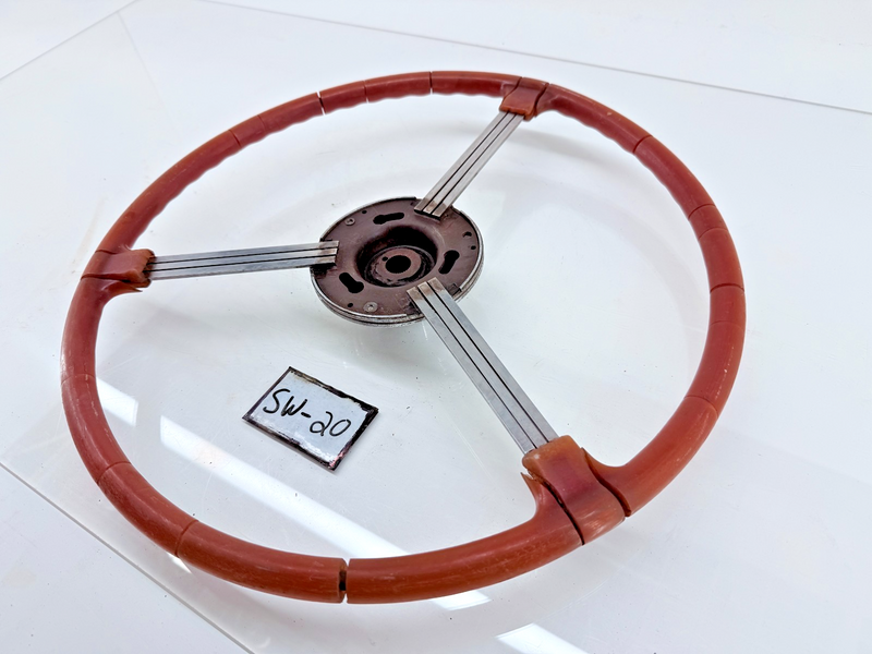 Vintage ORIGINAL 1939 BUICK 8 EIGHT CHROME Flat Bar BANJO STEERING WHEEL SW-20