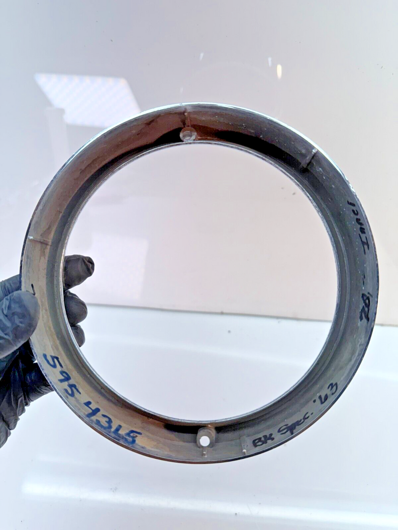 OEM 1963 Buick Special  Inner Headlamp Headlight Chrome Bezel 5954315 63 C23-7