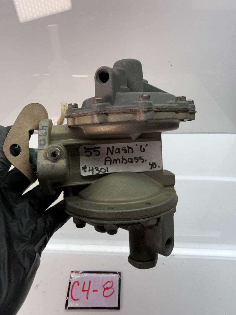 NORS AC Nash Ambassador 6 Cyl. 1955 Mechanical Fuel Pump 4301 55 C4-8