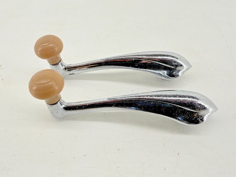 Vintage Original 1941 - 1948 FORD WINDOW CRANKS HANDLES PAIR 1942 1947 C64-50