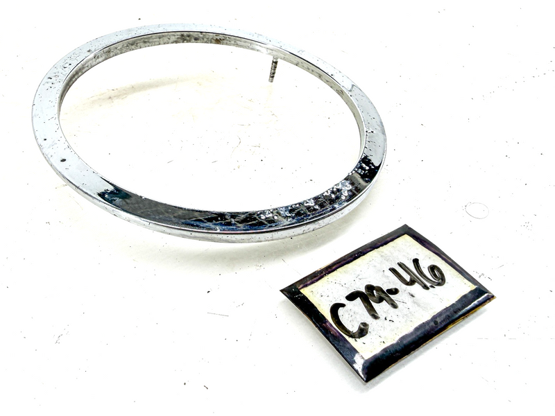 OEM 1958 - 1961 C1 Chevy Corvette Chrome Front Rear Emblem Bezel 3740239 C79-46