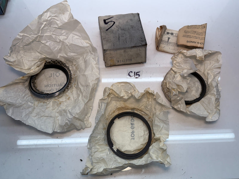 NOS Piston Rings - A1428-STD - Fits Audi 1.6L - VW 1.5L and 1.6L C15-5