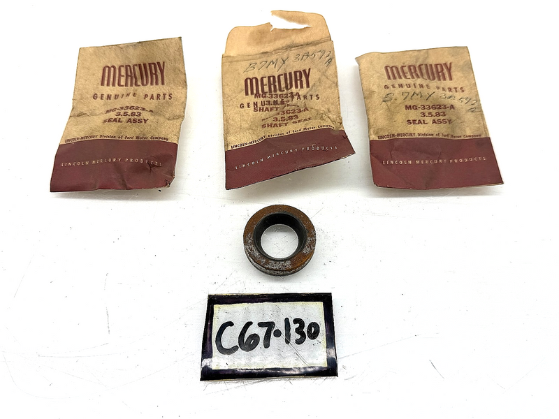 (1)NOS 1957 - 1965 Mercury Power Steering Pump Rotor Shaft Oil Seal B7MY-3B592-A