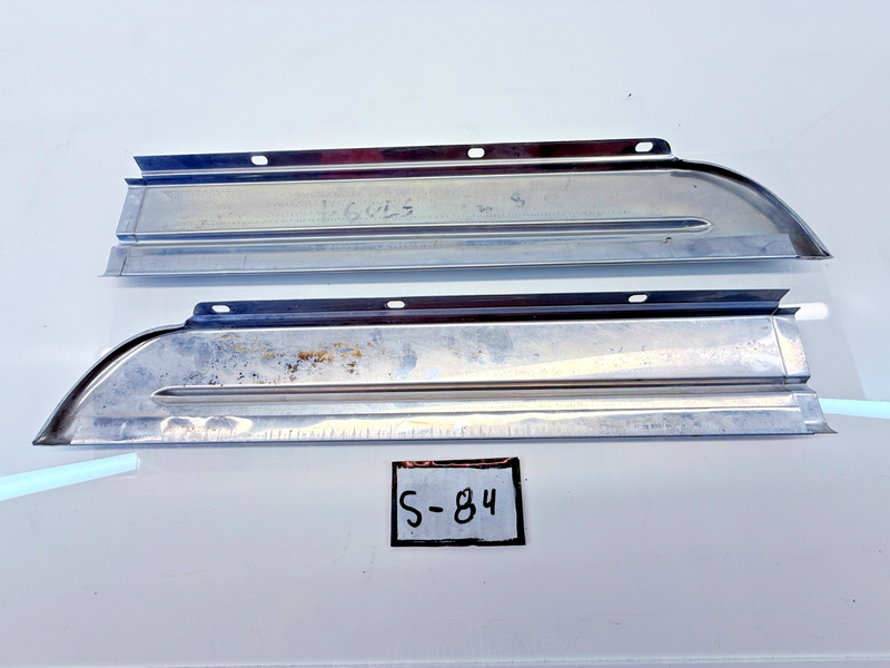 Vintage OEM 1949 Oldsmobile Model 76 88 Front Fender Rocker Molding Set S84