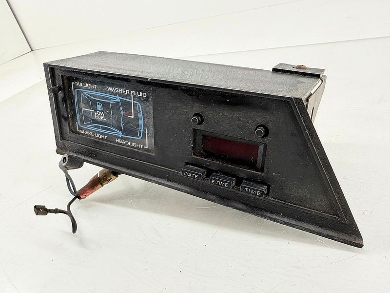 OEM 1984 - 1986 Ford Mustang Center Console Clock Information Display C65-1