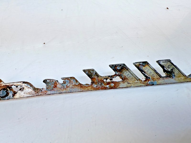 OEM 1949 1950 1951 Chrysler Windsor Script Fender Emblem 1301493 E7-74