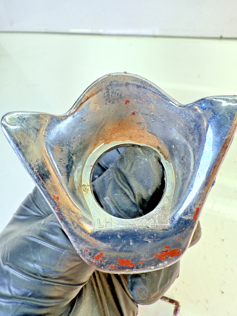 OEM 1960 Chevy Impala El Camino LH Chrome Windshield Wiper Escutcheon 60 B60-8