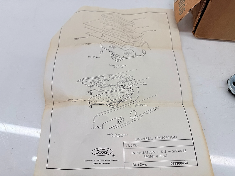 NOS 1971 Ford Galaxie Speaker D1AZ-18808-E C50-11