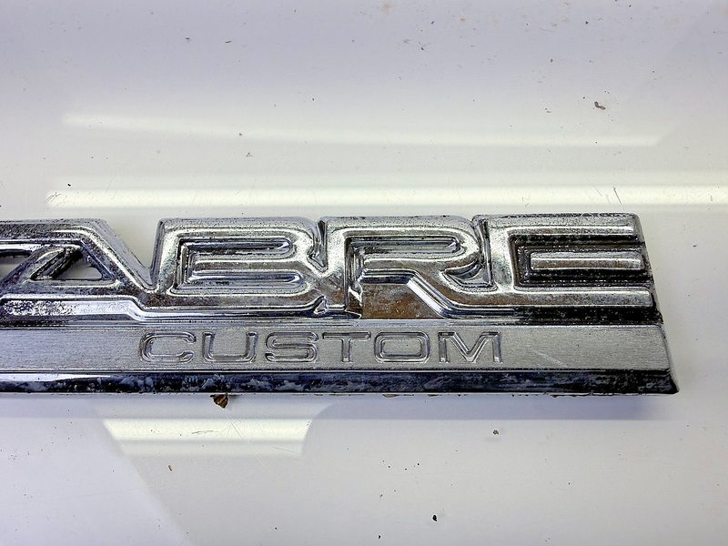OEM 1986 - 1991 BUICK LESABRE CUSTOM SIDE EMBLEM LOGO BADGE SYMBOL SIGN E8-78