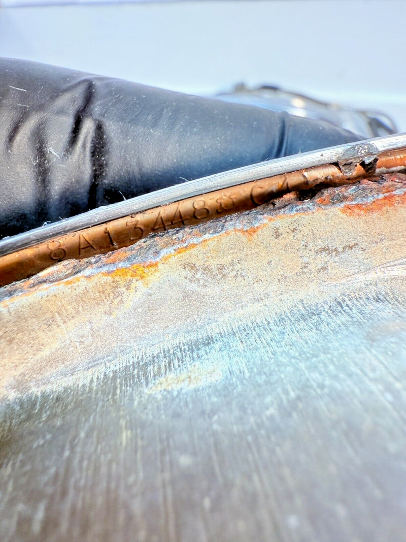 OEM FORD 8A-13448-A1 1949 1950 PAIR TAIL LIGHT ASSEMBLY CHROME BEZEL B55-23