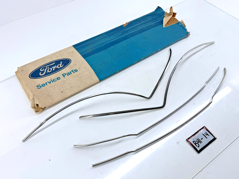 NOS ORIGINAL 1968 FORD FALCON DOOR EDGE GUARDS KIT 4 DOOR C8DZ-5420910-A B41-14