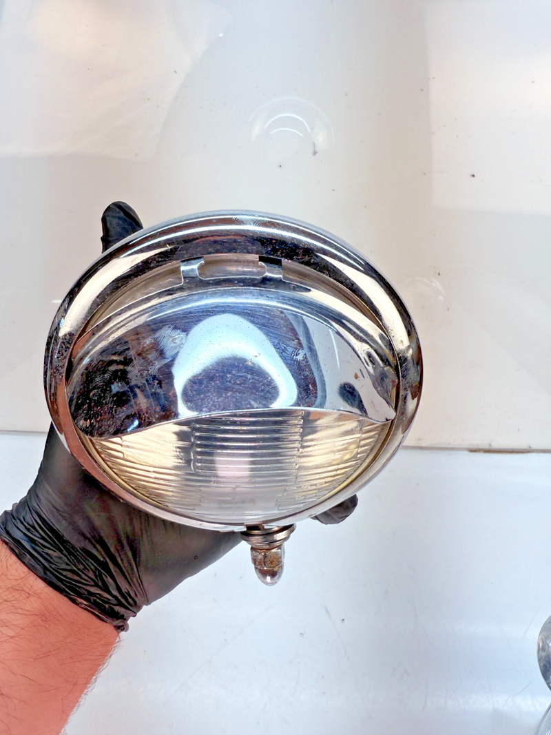 Vintage PAIR 1940s 1950s Bolt-On Spotlights GM Bomb Hot Rat Rod USA B83-64