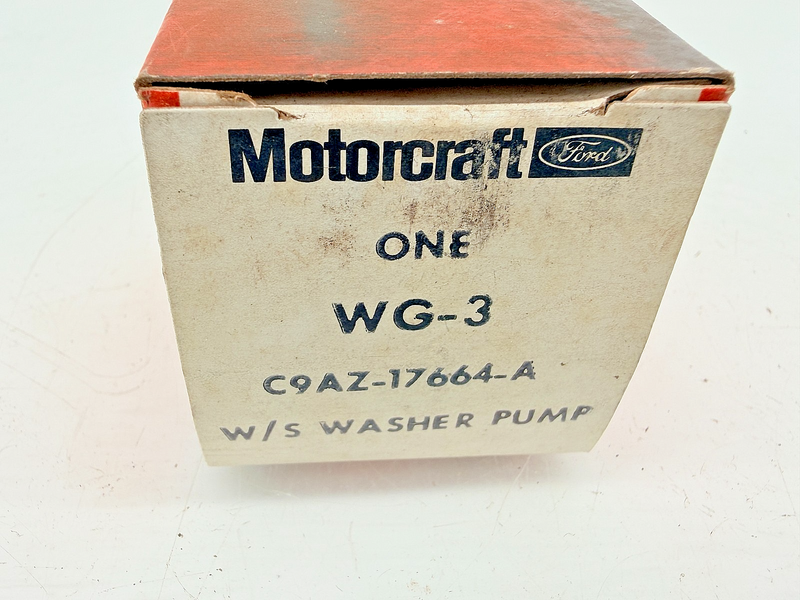 NOS 1969 - 1972 Ford Windshield Washer Pump WG-3 C9AZ-17664-A C75-9