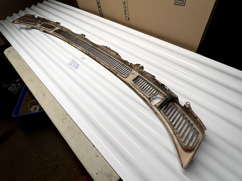 OEM 1960 Chevy Impala Windshield Wiper Cowl Vent Grill Panel Belair U5B-9